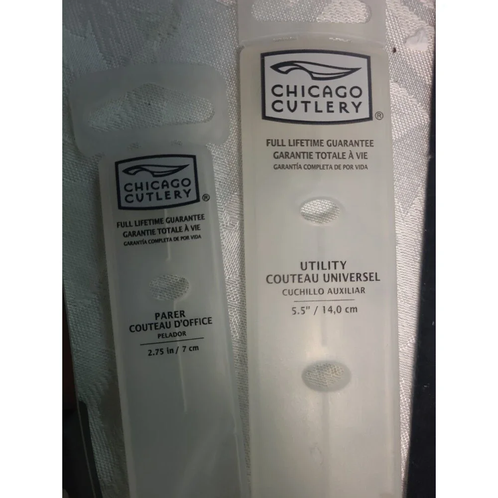 Chicago Cutlery Knives Knife Stainless Steel Quality Cut Meat Kitchen Lot Of 2